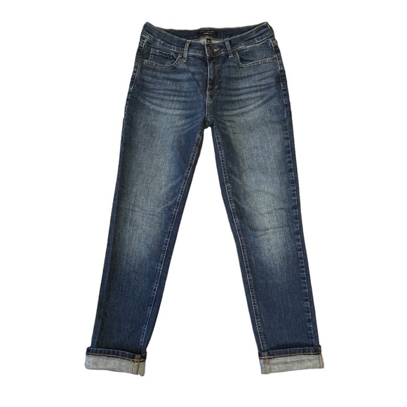 Banana Republic Girlfriend Cuffed Jeans. Blue Size 26 #1091 - Picture 4 of 8